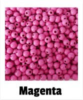 Holzperlen 6mm magenta